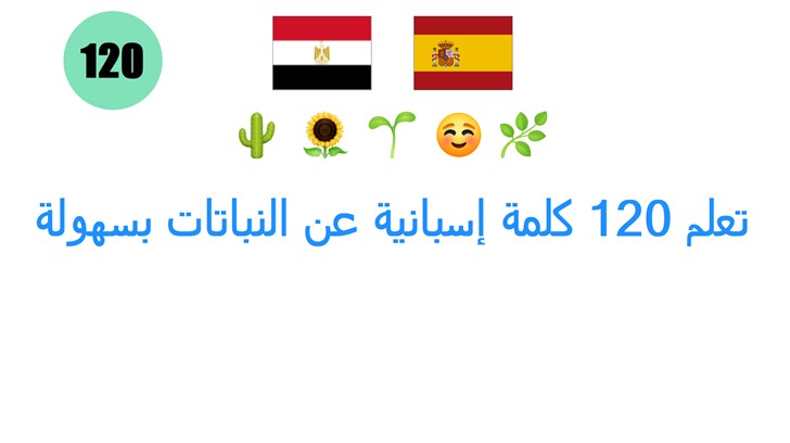 تعلم 120 كلمة إسبانية عن النباتات بسهولة